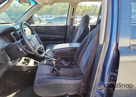 2002 Dodge Dakota Quad Slt из США, поврежденный, VIN 1B7HL48X72S544098